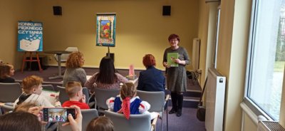 Pani Dyrektor otwierająca konkurs.