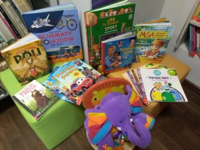 Zbiór książek dla dzieci.