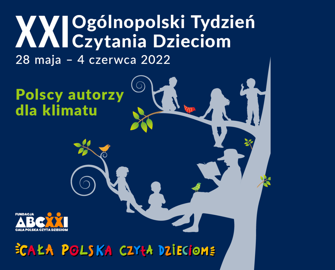 Plakat - Jedenasty Ogólnopolski Tydzień Czytania Dzieciom.