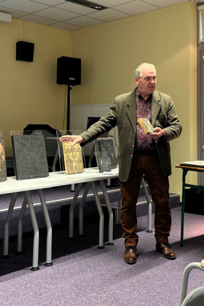 Józef Lewkowicz opowiada o drzeworytach.