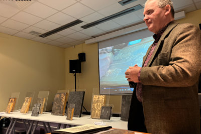 Józef Lewkowicz opowiada o drzeworytach.