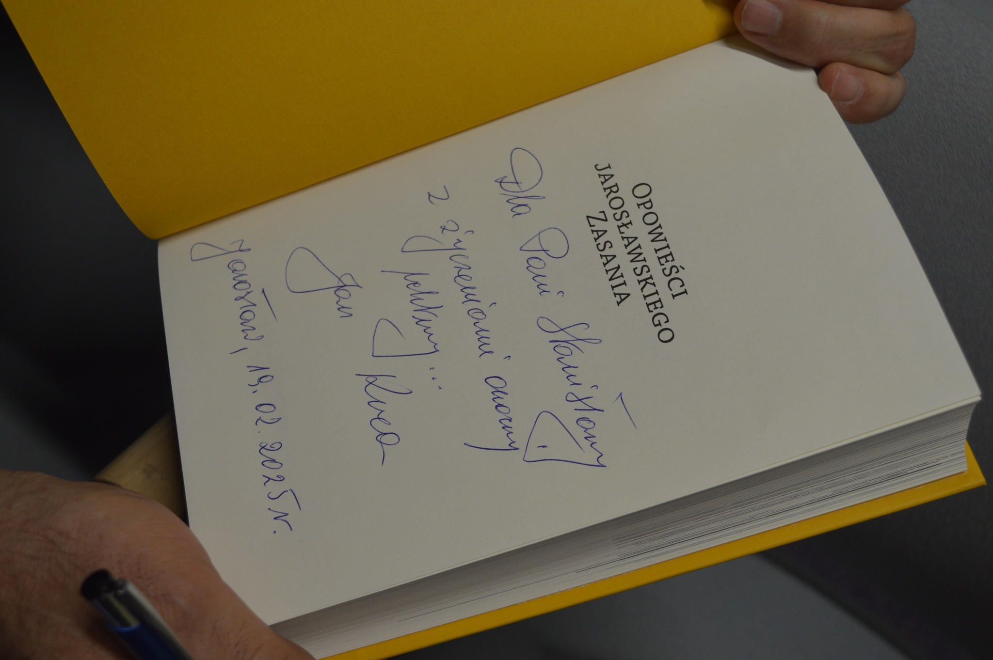 Książka podpisana przez autora