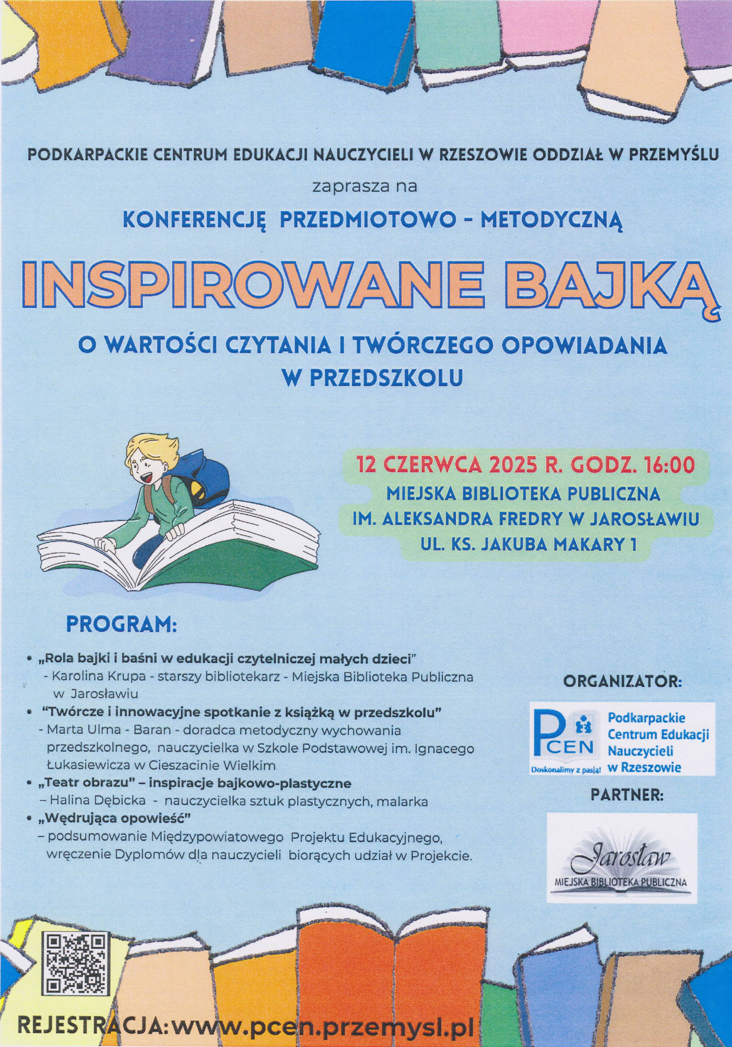 plakat do konferencji ph. inspirowane bajką